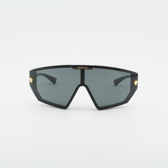Versace VE4461 533213 Sunglasses Brown Shield Frame,Brow with Grey Clip-On Lense main image 7